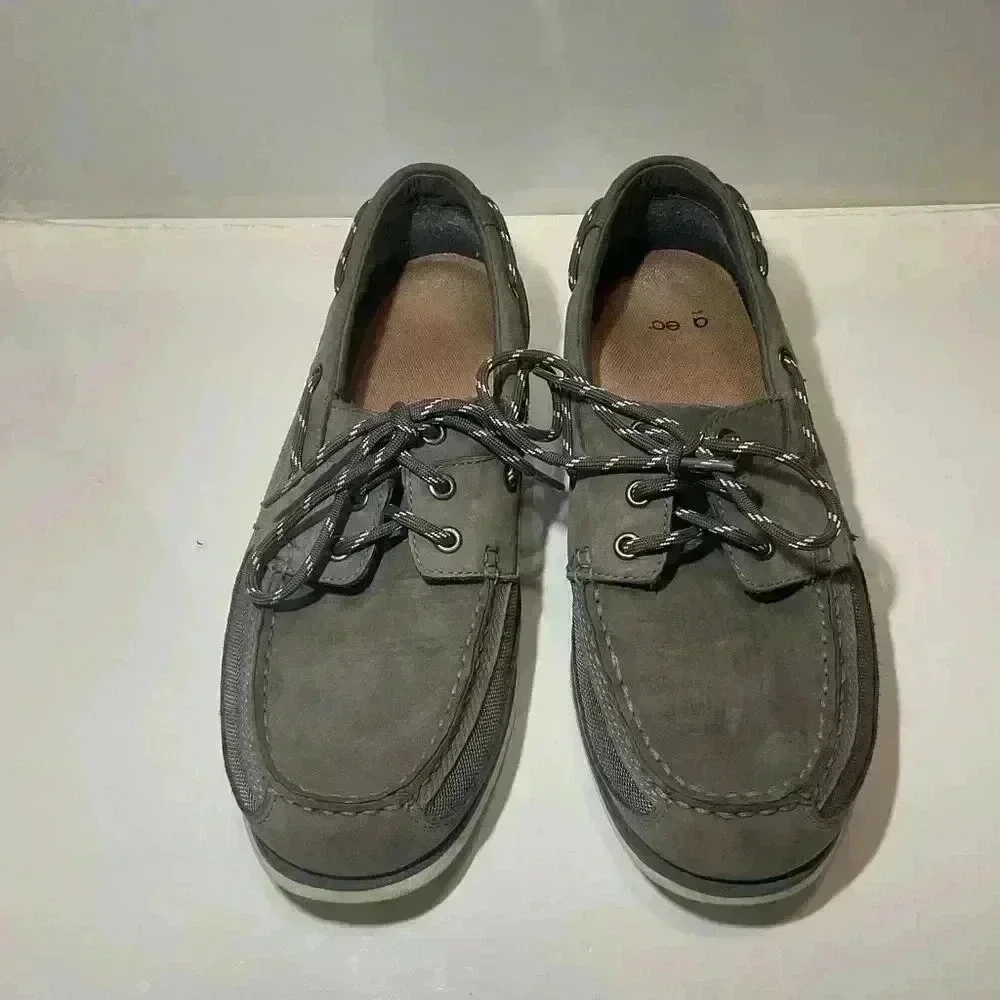 Sebago Men’s Dockside Crest Vent Graphite Collection Casual Boat shoes size 9.5